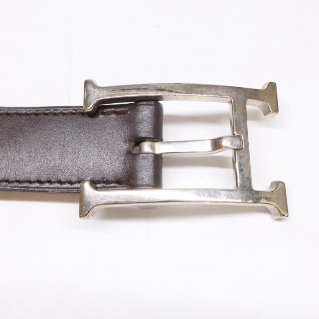 HERMES エルメス ベルト 90 ダークブラウン メンズ_4