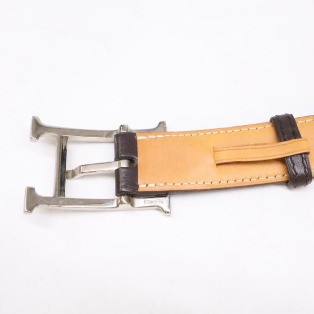 HERMES エルメス ベルト 90 ダークブラウン メンズ_5