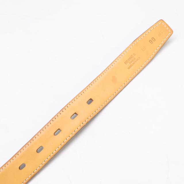 HERMES エルメス ベルト 90 ダークブラウン メンズ_7