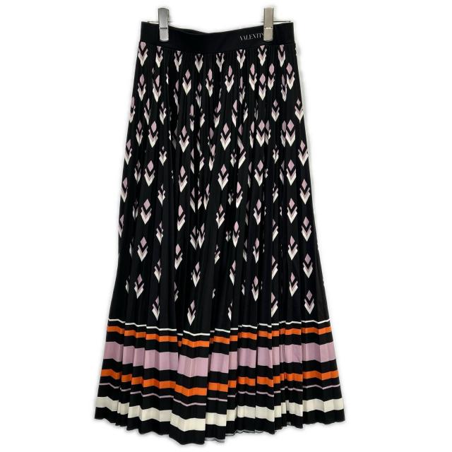 VALENTINO ヴァレンティノ スカート S ブラック×ピンク レディース_1