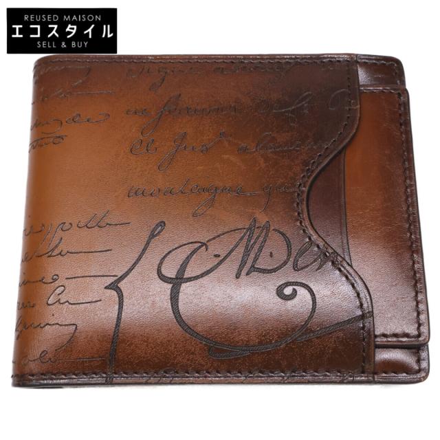 berluti ベルルッティ 二つ折り財布（小銭入れなし） cacao メンズ