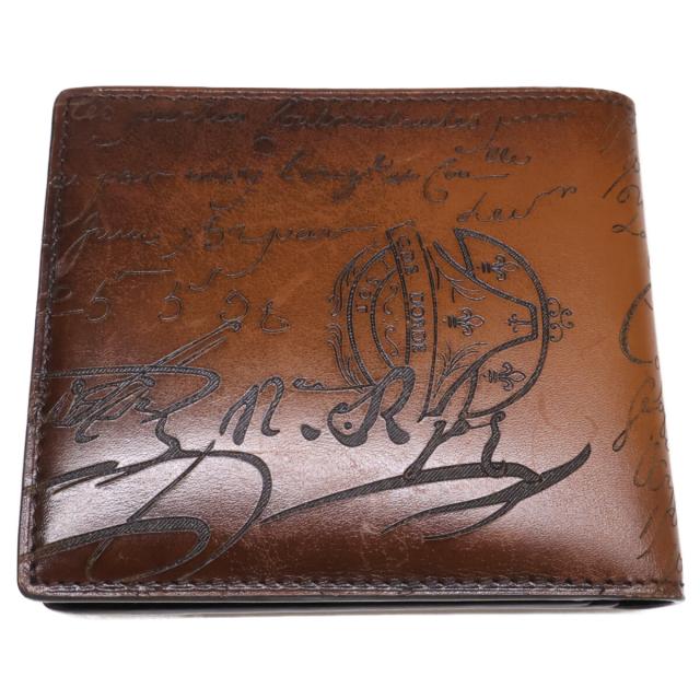 berluti ベルルッティ 二つ折り財布（小銭入れなし） cacao メンズ_7