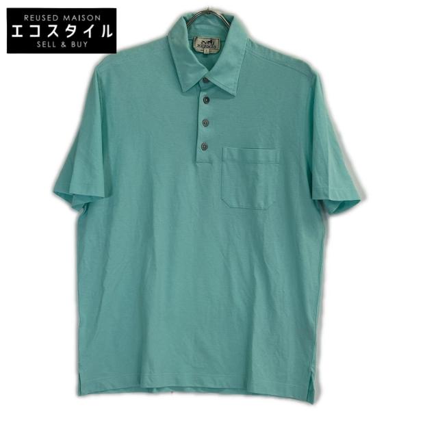 HERMES エルメス トップス S ターコイズブルー メンズ