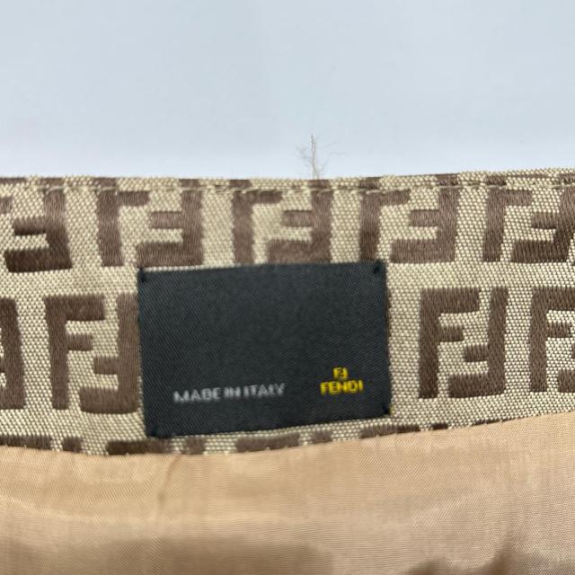 FENDI フェンディ スカート 42 ベージュ レディース_3