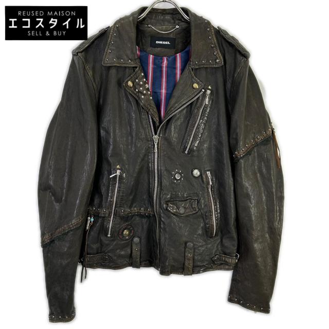 DIESEL ディーゼル ジャケット 48 ブラウン メンズ