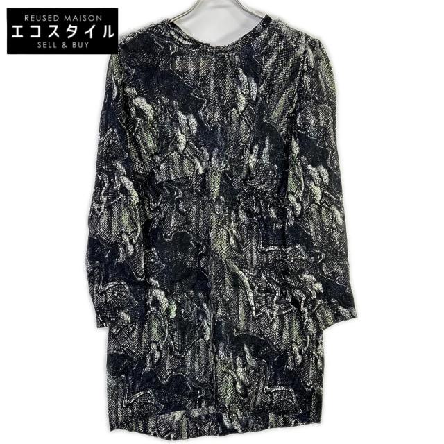 MARNI マルニ ワンピース 38 ブラック×グリーン レディース 8,065円