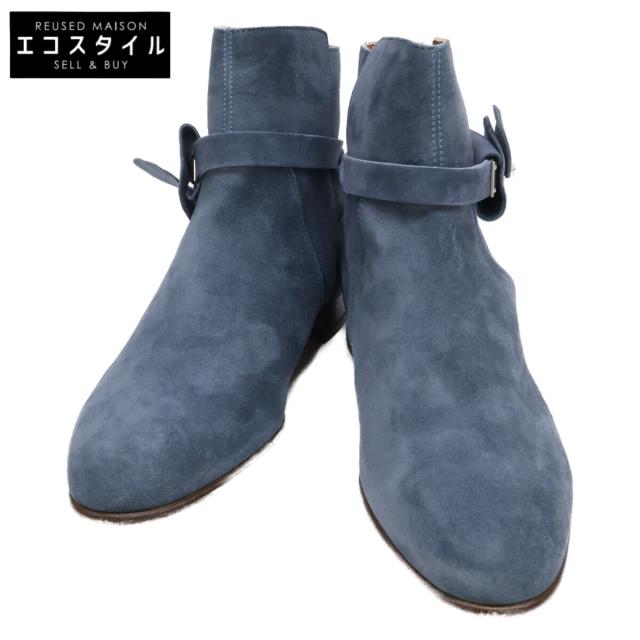 HERMES エルメス シューズ 36 1/2 ブルーディプロマティック レディース