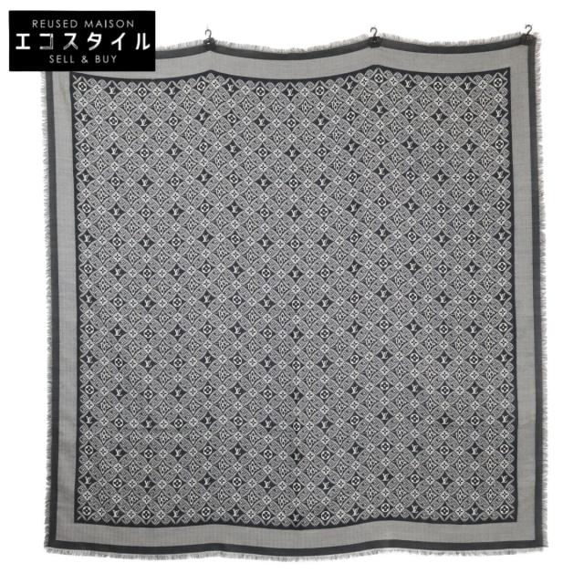 LOUIS VUITTON ルイヴィトン マフラー ブラック レディース
