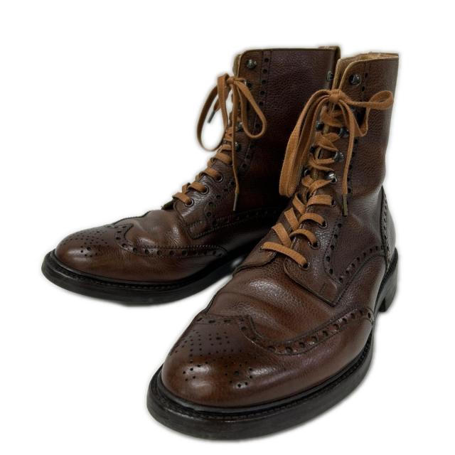 Crockett&Jones クロケット＆ジョーンズ シューズ 8 1/2 ブラウン メンズ_1