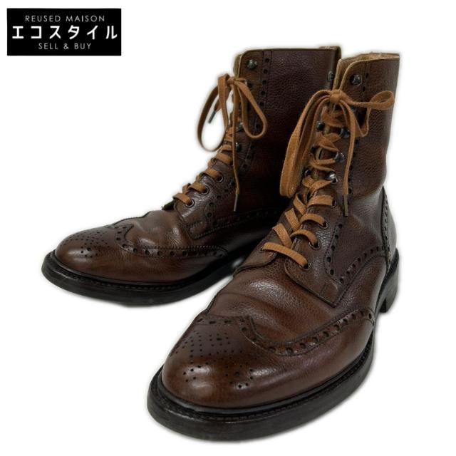Crockett&Jones クロケット＆ジョーンズ シューズ 8 1/2 ブラウン メンズ