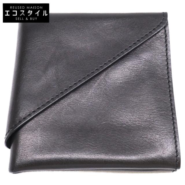 abrAsus アブラサス 二つ折り財布（小銭入れあり） ブラック メンズ