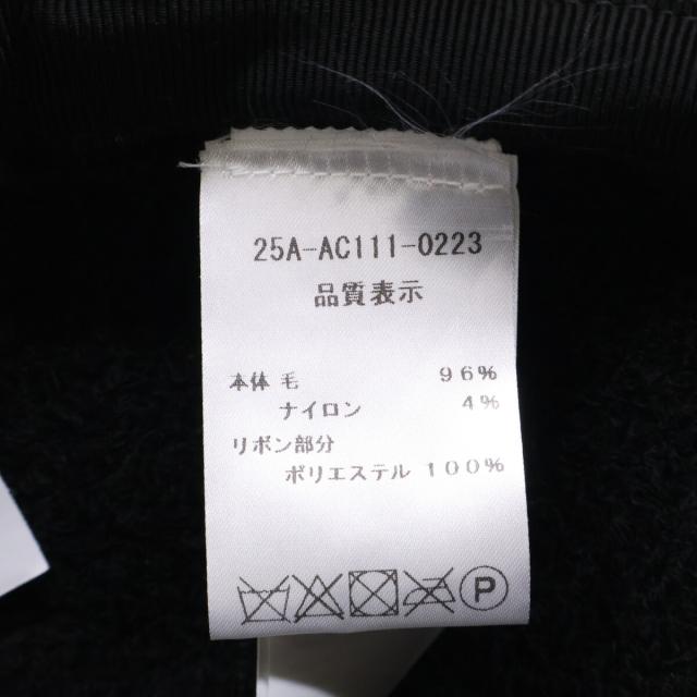 PATOU パトゥ 帽子 M ブラック レディース_8