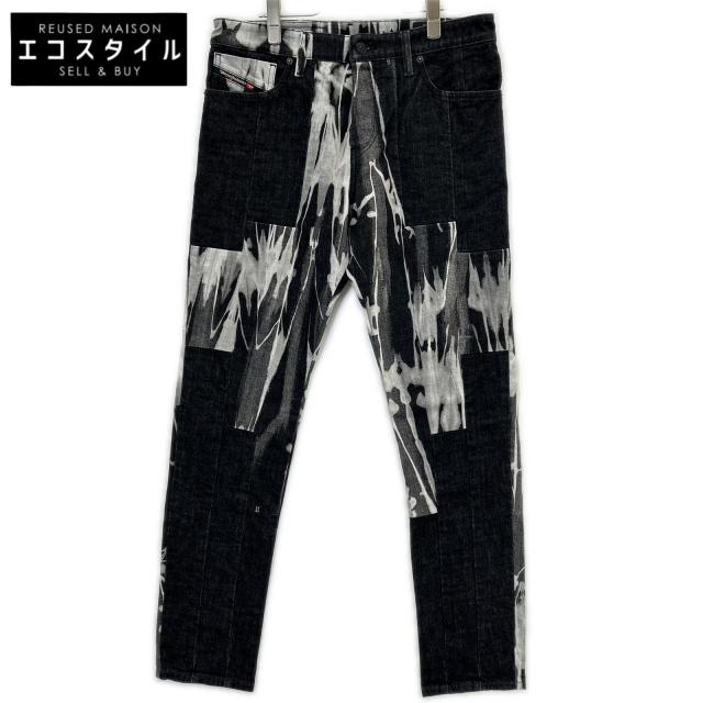 DIESEL ディーゼル ボトムス W30-L30 ブラック／グレー メンズ
