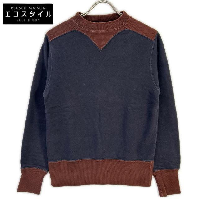 FREEWHEELERS フリーホイーラーズ トップス 36 ネイビー×ブラウン メンズ