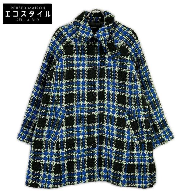 MAISON SPECIAL メゾンスペシャル コート FREE ブルー グリーン ブラック チェック レディース
