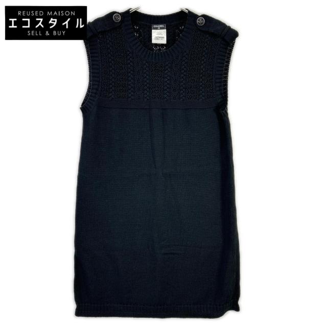 CHANEL シャネル ワンピース 42 ブラック レディース