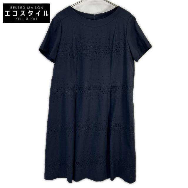 HIROKO BIS ヒロコビス ワンピース 15AB ネイビー レディース
