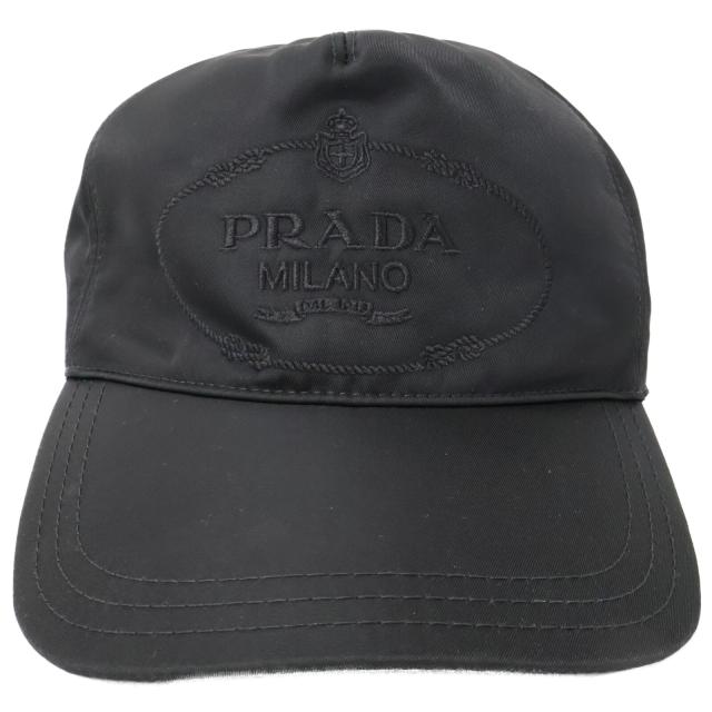 PRADA プラダ 帽子 L ブラック メンズ_2