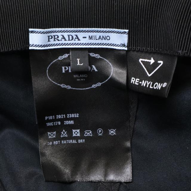 PRADA プラダ 帽子 L ブラック メンズ_7