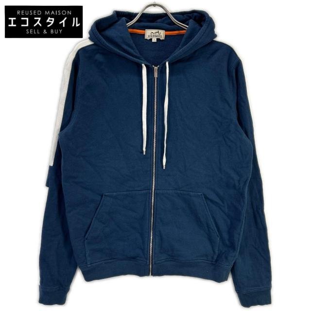 HERMES エルメス トップス L ネイビー メンズ