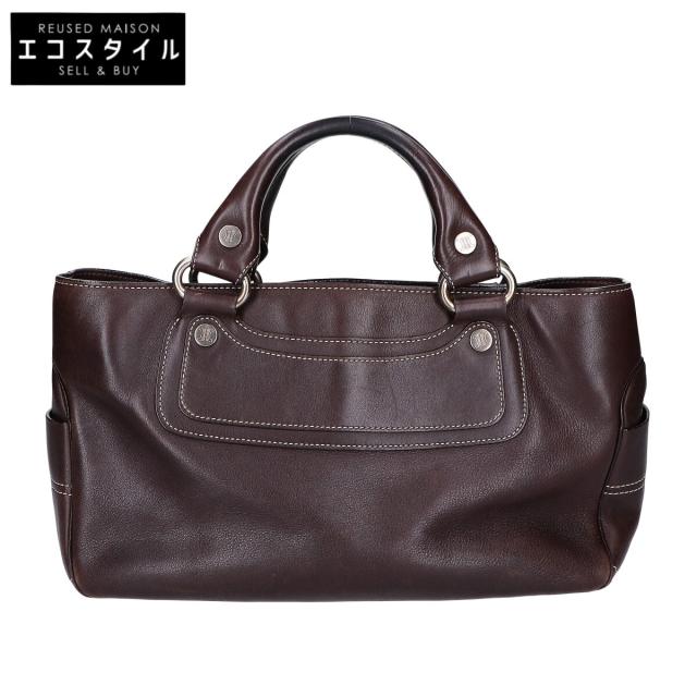 CELINE セリーヌ ハンドバッグ ダークブラウン レディース