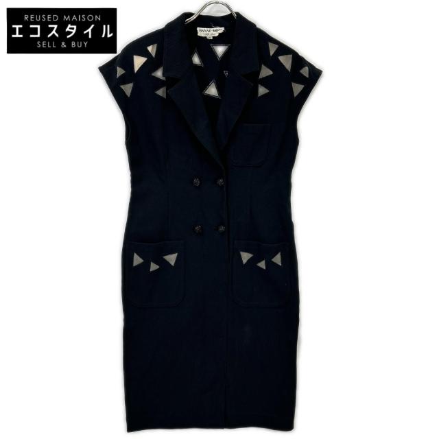 HANAE MORI ハナエモリ ワンピース 11A3 ブラック レディース
