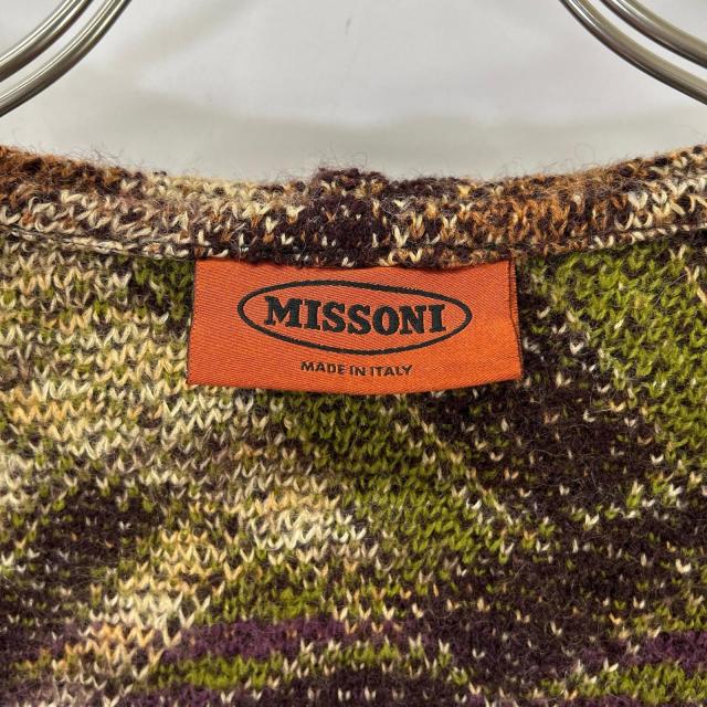 MISSONI ミッソーニ コート オレンジ×ブラウン レディース MISSONI ミッソーニ コート オレンジ×ブラウン レディース