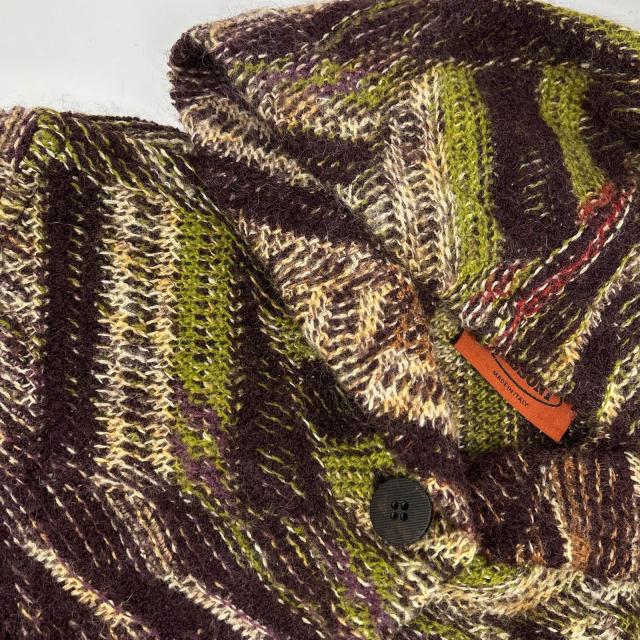 MISSONI ミッソーニ コート オレンジ×ブラウン レディース MISSONI ミッソーニ コート オレンジ×ブラウン レディース