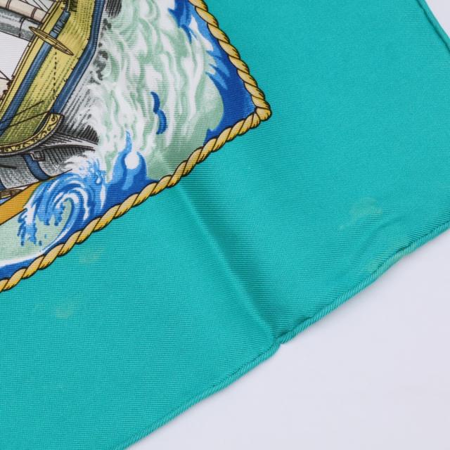 HERMES エルメス スカーフ グリーン/マルチカラー レディース