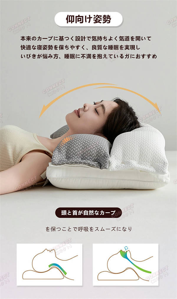 枕 まくら ストレートネック対策 夢枕 快眠枕 肩こり 首こり いびき改善 マクラ 低反発 低反発枕 肩サポート 安眠 首 体圧分散 頭痛 寝返り 高め 低め 仰向け 横向き 痛み 解消 調整可 プレゼント 洗える クリスマス プレゼント 誕生日 ギフト 敬老の日_14