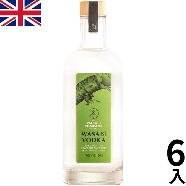 ワサビ ウォッカ 500ml 6本 イギリス 正規輸入品 海外 ギフト プレゼント お中元 お歳暮 Wasabi Vodka England