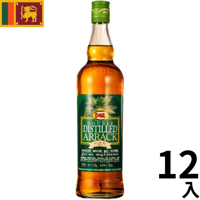 ダブル ディスティルド アラック スピリッツ 750ml 12本 瓶 スリランカ 正規輸入品 海外 ギフト プレゼント お中元 お歳暮 Arrack Double Distilled Sri Lanka