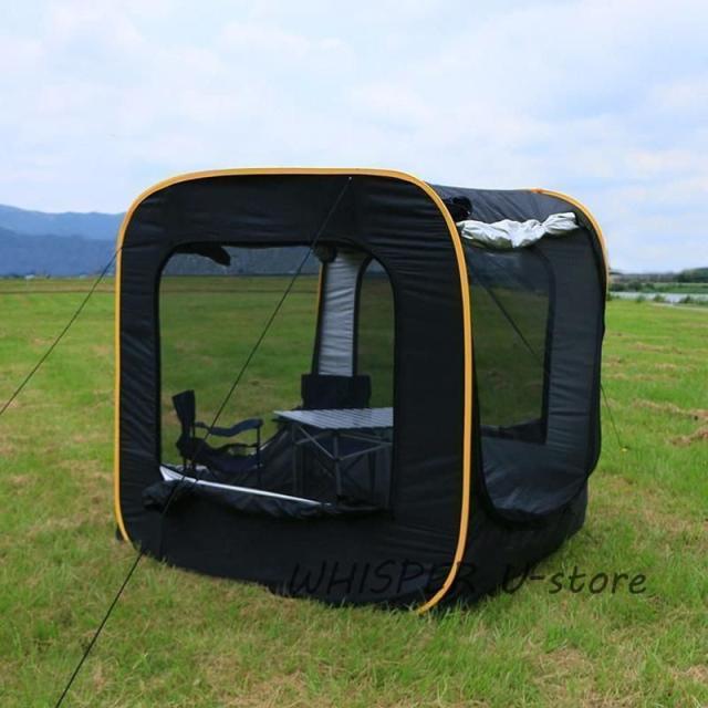防災対策 車中泊テントカーサイドタープ トランクテントポップアップテント キャンプ 日よけ 車と連結 SUVラポップアップテント 防水_3
