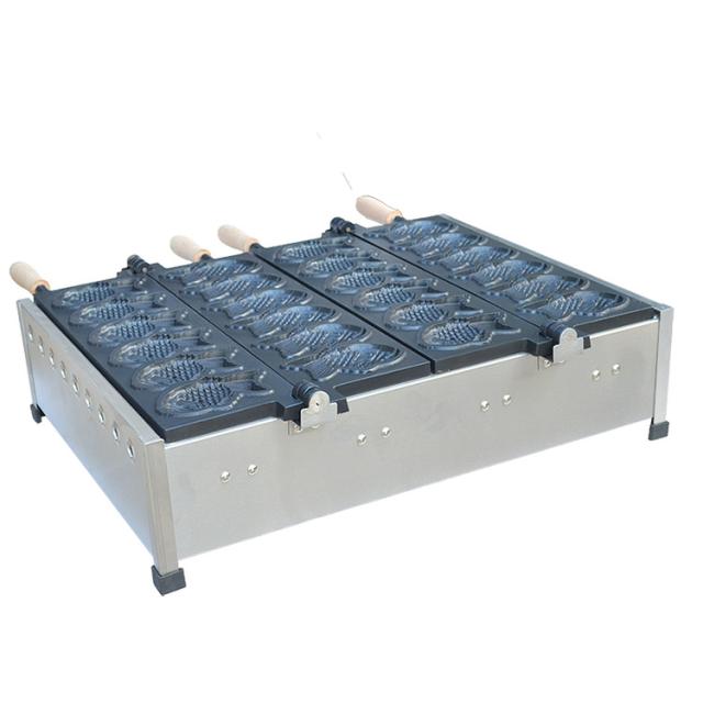 高品質★LPガス たい焼き器 6匹×2連 12匹焼ける！ 鯛焼き器/厨房機器/家用/飲食店/店舗用品/屋台/出店/業務用_1