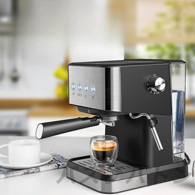 コーヒーメーカーコーヒーマシン ホットコーヒーメーカー半自動 ー人用30杯分シャワードリップ式最速30秒ステンレス1.5Lタンクアイスコーヒーカフェラテコーヒー豆アフタヌーンティー保温機能朝ごはんミルク新年会 クリスマスプレゼント 業務用 家庭用_11