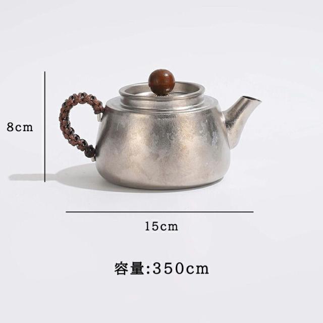 純Ti 急須 小 ティーポット お茶ポット 350mlI 軽量 IH オール熱源 極・チタン」純Ti 急須 小 ティーポット お茶ポット 350mlI 軽量 ガス