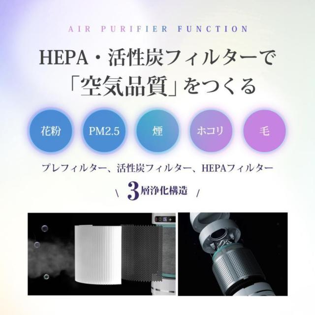＼無料贈り物★ セラミックヒーター ★楽天1位★冷暖兼用 ／空気清浄max 羽根なし 冷暖扇風機 小型 温冷風扇 11段階 暖風機 UV除菌 冬さ対策し 温風ヒーター DCモーター タワーファン 静音 ファンヒーター 足元 ヒーター リモコン付き 子供部屋 省エネ 2年保証_8