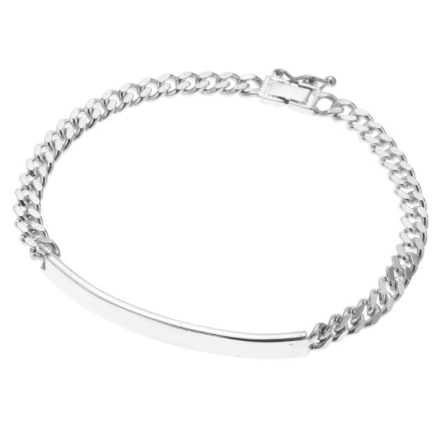 ブレスレット チェーン シルバー925 レディース メンズ 18cm 19cm 21cm 喜平チェーン キヘイチェーン プレート シンプル 上品 光沢 ツヤ お肌に優しい 金属アレルギー対応 お揃い ペアにも オシャレ 誕生日 記念日 プレゼント ギフト 送料無料_14