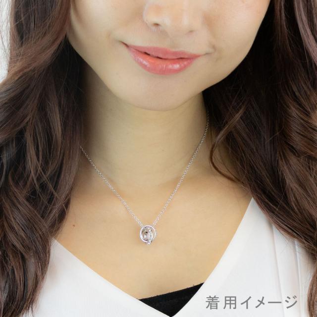 ネックレス レディース シルバー925 Close to me ダブルリング ラインストーン インフィニティ 彫刻 シンプル おしゃれ キレイ スタイリッシュ シック 気品 高級感 高品質 カジュアル フォーマル 記念日 誕生日 クリスマス ホワイトデー プレゼント ギフト 送料無料_6