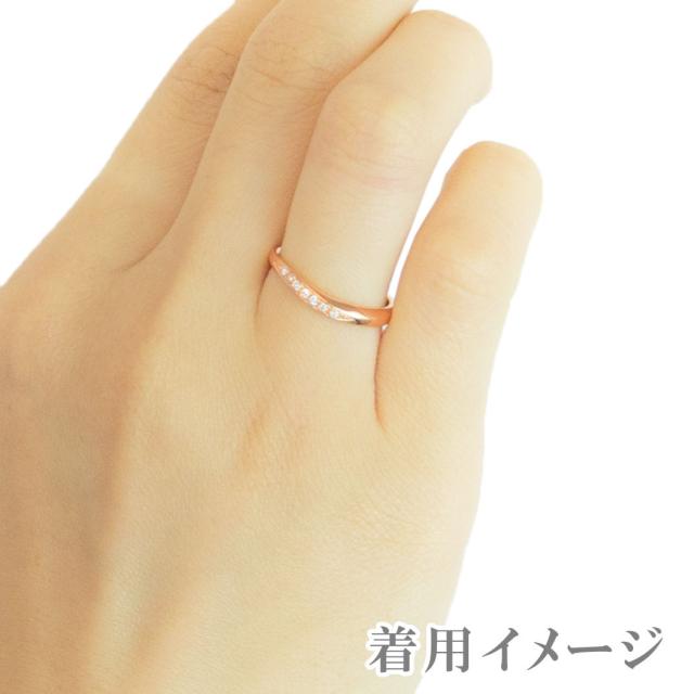 ペアリング レディース メンズ ユニセックス マリッジリング 結婚指輪 沖縄製 K18PG仕上げ トラベルジュエリー シルバー925 ダイヤモンド 銀製品 ツヤ有り シンプル キレイ 可憐 繊細 高級感 高品質 細身 カジュアル フォーマル 普段使い プレゼント ギフト 送料無料_10