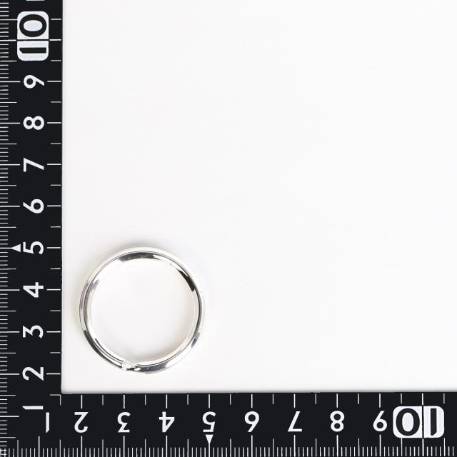 キーリング レディース メンズ シルバー925製 1個売り 3cm 山切り 2重カン パーツ 金具 シルバー キーホルダー バッグチャーム クラフト 手芸 DIY 手作り メール便 送料無料_4