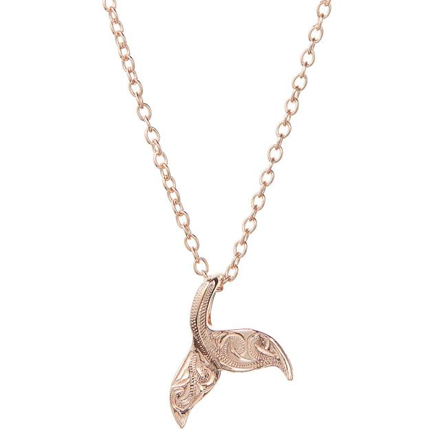 ネックレス ペンダント レディース サージカルステンレス316L製 ハワイアンジュエリー ハワジュ ホエールテール クジラの尾 くじら 鯨 スクロール 波 お肌に優しい 金属アレルギー対応 金アレ お揃い ペアにも 誕生日 記念日 プレゼント ギフト 送料無料_15