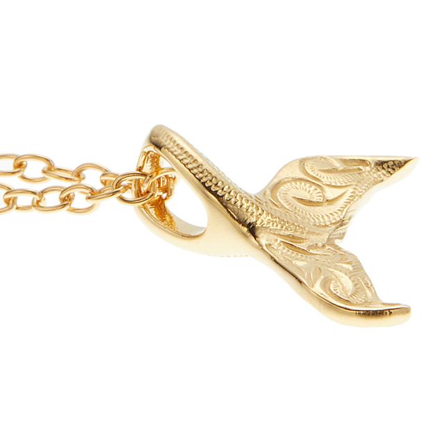 ネックレス ペンダント レディース サージカルステンレス316L製 ハワイアンジュエリー ハワジュ ホエールテール クジラの尾 くじら 鯨 スクロール 波 お肌に優しい 金属アレルギー対応 金アレ お揃い ペアにも 誕生日 記念日 プレゼント ギフト 送料無料_16