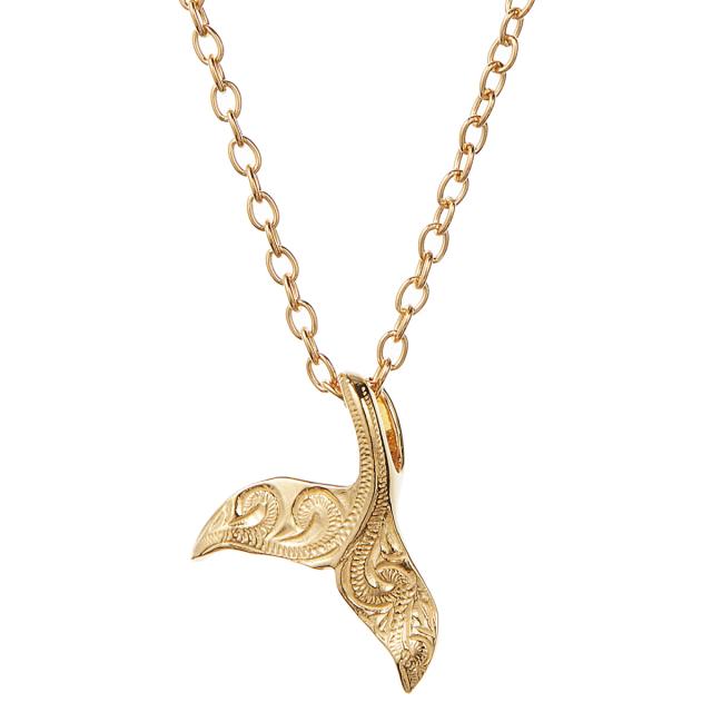 ネックレス ペンダント レディース サージカルステンレス316L製 ハワイアンジュエリー ハワジュ ホエールテール クジラの尾 くじら 鯨 スクロール 波 お肌に優しい 金属アレルギー対応 金アレ お揃い ペアにも 誕生日 記念日 プレゼント ギフト 送料無料_17