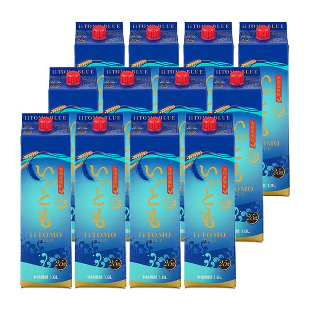 いいともブルー  25度 パック 1800ml×12本 麦焼酎 雲海酒造※北海道･東北エリアは別途運賃が1000円発生します。