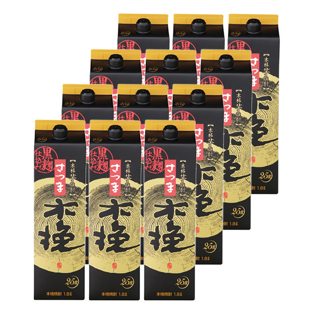 さつま木挽 黒麹準備すること 25度 風呂敷き包み 1800ml×12本 仕かける 芋強い酒 雲海酒造※北海道･北東地域は別途車馬賃が1000円湧きおこるします。