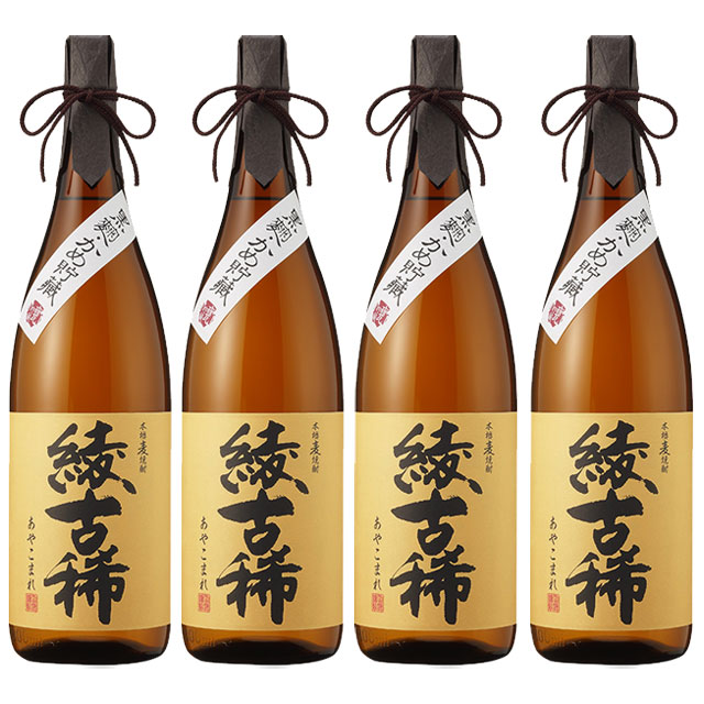 甕貯蔵 綾古稀(あやこまれ)  25度 1800ml×4本 麦焼酎 雲海酒造※北海道･東北エリアは別途運賃が1000円発生します。 7,751円