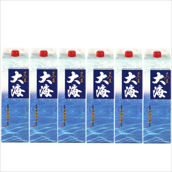 お買い得 さつま大海 パック 25度 1800ml×6本 芋焼酎 大海酒造 ケース買い 10,259円