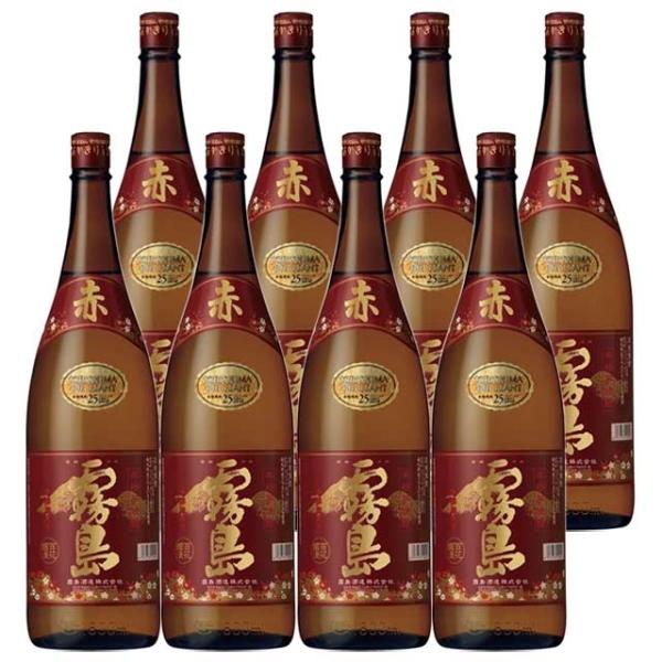 赤霧島 25度 1800ml×8本セット 芋焼酎 霧島酒造※北海道・東北エリアは別途運賃が1000円発生します。