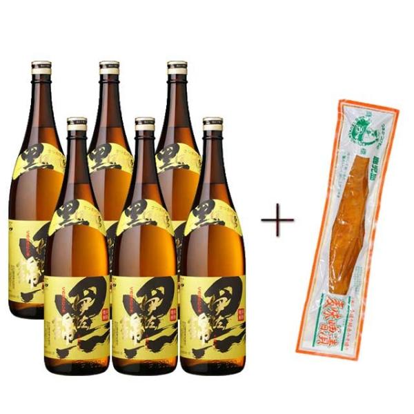 黒伊佐錦 25度 1.8L瓶×6本+麦みそ1本漬け 200ｇ付 芋焼酎 大口酒造